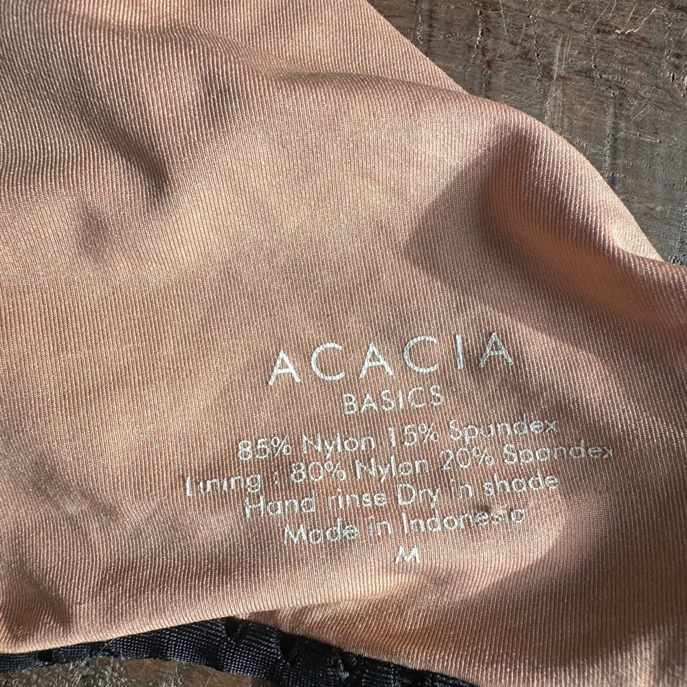ACACIA NAPALI BIKINI TOP BLACK - Picture 3 of 3